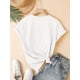thumbnail image 3 of Women's Retro Line Sun Graphic , Casual Round Neck Short Sleeve T-Shirt For Summer, Vintage Style Sports Top Tee For adult, Men, Women, Teen, Teenager, adolescent, Youth, 3 of 5