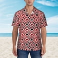 thumbnail image 2 of Fotbe Poker Camisa Hawaiana para Hombre Unisex – Camisa Casual de Verano con Botones de Manga Corta de Algodón y Lino,3X-Large, 2 of 7