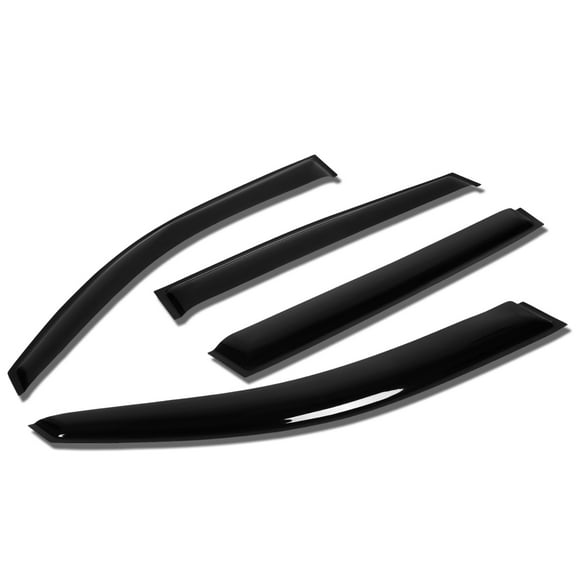 DNA Motoring WVS-T2-0203 For 2009 to 2016 Volkswagen Tiguan 4pcs Window Vent Visor Deflector Rain Guard (Dark Smoke) 10 11 12 13 14 15