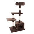 thumbnail image 2 of PETMAKER 4-Tier Cat Tower w/ Scratching Posts, Perches, and Condo - Brown, 2 of 8