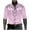 Pink, variant on YOIAVAIOY Men's Embroidered Button Down Shirts Slim Fit Long Sleeve Shirt Business Casual Shirts Stylish Wrinkle-Free Dress Shirt