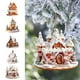 thumbnail image 1 of Adorno Navideño Colgante de Casita de Acrílico | Tema de Paisaje Invernal Nevado | Varios Diseños de Casitas | Ligero | 8 Cm | Incluye Caja de Regalo, 1 of 6