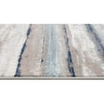 thumbnail image 5 of 2â€™ x 3â€™ Blue and Beige Distressed Stripes Scatter Rug, 5 of 9