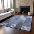thumbnail image 6 of Addison Rugs Mayfield Washable Transitional Striped Blue Rectangle Rug, 2'6" x 3'10", 6 of 6