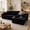 Black01, variant on LLappuil 108" Sectional Sofa, Modular Sectional Couch with Left Chaise, Deep Seat Corduroy Cloud Sofa for Living Room Black