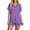 d-188Purple114, variant on MEZZALL Women's 2 Piece Pajama Set Short Sleeve Button Down Tops With Shorts Sleepwear with Heart Printed Pocket Summer Loungewear Versatile Pjs