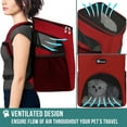 thumbnail image 4 of PetAmi Cat Backpack Carrier for Small Dogs and Large Cats, Airline Approved, 4 of 8
