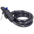 thumbnail image 2 of Candado antirrobo de alambre de acero para bicicleta, motocicleta y coche eléctrico con soporte de montaje, 2 of 14