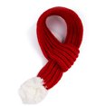 thumbnail image 2 of Fiudx Bufanda Navideña para Perro, Diseño de Punto Suave, Cálida para El Invierno, Roja con Pompón, Cómoda para Perros Grandes y Medianos, Ideal para Fiestas Navideñas, Tallas S y M., 2 of 3