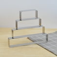 thumbnail image 4 of Maytalsory Moule à Biscuits en Acier Inoxydable Non Toxique Outil de Cuisson Pratique et Sûr Application Longue Moyenne Carrée 1Set, 4 of 6