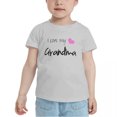 thumbnail image 2 of I Love My Grandma Cute Toddler T Shirts for Boys Girls (Gray, 4T), 2 of 5