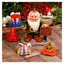 Gnome Greeter Garden Statue W/Hat Assortment Sculpture