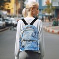 thumbnail image 7 of JIALIOU Mini Backpack Purse for Women Quilted Casual Daypack Small Travel Shoulder Bag, White Wolf with Gems, 7 of 7