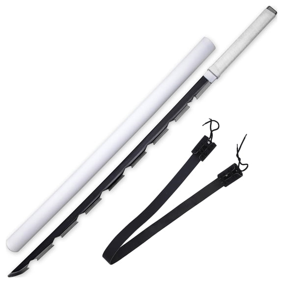 Armory Replicas Inosuke Hashibira Foam Katana Set – Beast Breathing Cosplay Sword with Leather Back Sling – Anime Replica Prop