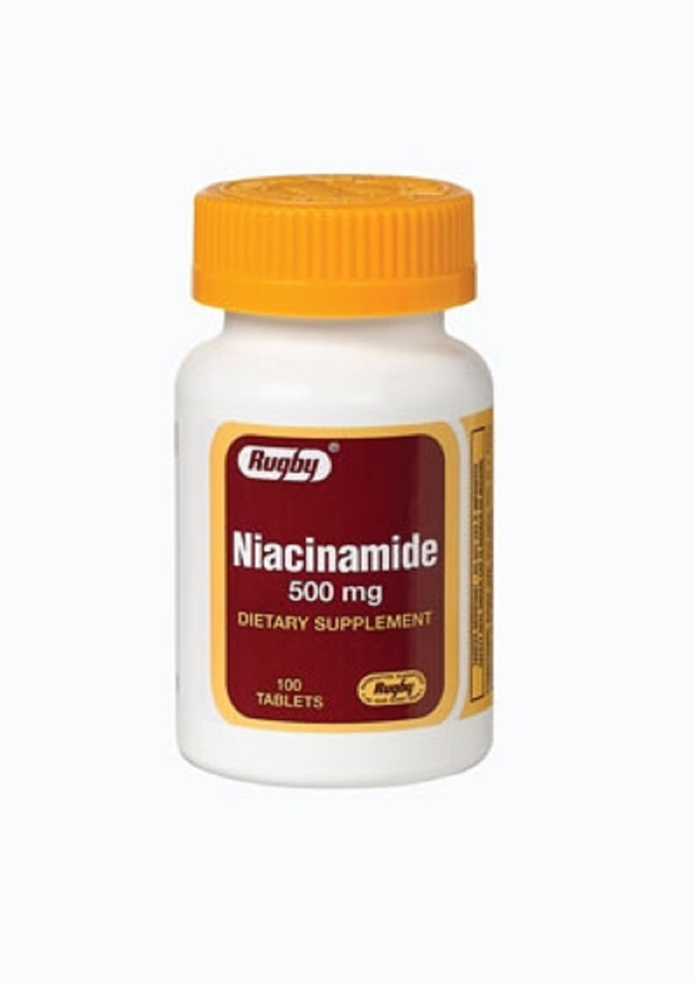 Rugby Niacinamide 500Mg Tab Niacinamide500 Mg White 100 Tablets Upc