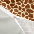 thumbnail image 4 of Castle Fairy Textured Giraffe Duvet Cover Queen for Girls,Abstract Animal Print Queen Bedding,Coffee Tan,Grey Reversible,3-Piece,No Comforter,1 Duvet Cover and 2 Pillowcases, 4 of 6