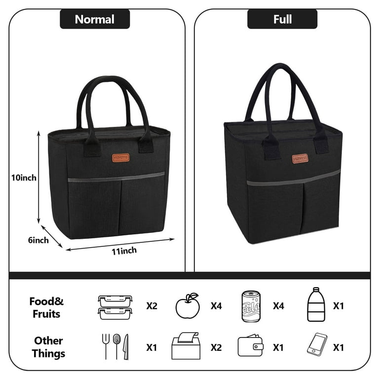 Cylinder type Picnic Bag Tote Fashion Woman Lnsulated Bags Ladies Lunch box  Handbag Organizers Student The Nurse Waterproof Lunch Bag Waterproof Heat  insulating package