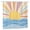 Color 2, variant on Gelasgo Polyester Shower Curtain with Ocean Sunset Design for Spring Summer Home Bathroom Bath Tub Decor 72x72 inch