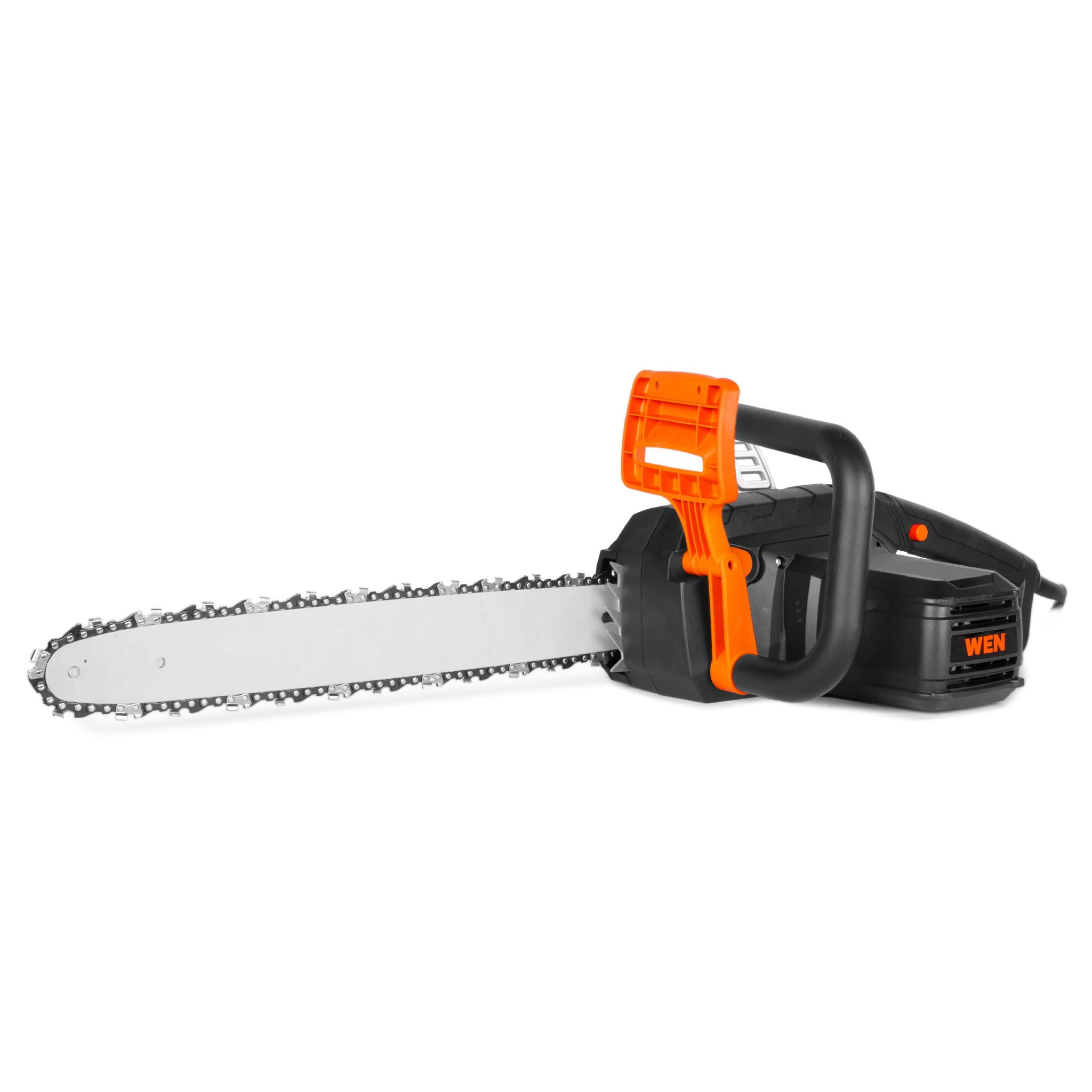 WEN 18" 15 Amp Electric Chainsaw Emission-Free, Auto-Oiling System, Lightweight Design