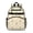 Mushroom and Sprig-1, variant on Mushroom and Species Beige Pattern Backpack for School, Cute School Bag with Adjustable Shoulder Straps and Padded Back, 15.25"x11.5"x5.25"