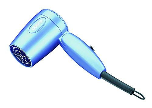 Conair 1600 Watt Compact Hair Dryer with Folding Handle; Dual Voltage Travel Hair Dryer