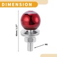 thumbnail image 4 of Tornillos de Placa de Licencia Universales para Motocicleta M6 de Unique Bargains, Cubierta de 40 mm, Kit de Tornillos de Placa de Licencia Antirrobo, Marco de Tornillo de Aluminio Rojo, 4 Piezas, 4 of 6