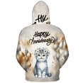 thumbnail image 2 of Happy Anniversary Scottish Fold Celebrates Wedding Love Family Party All Over Print 3D Hoodie Unisex Merch Hoodies Cat Lover Kitten Owner Gifts - 01015, 2 of 6