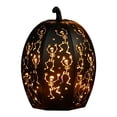 thumbnail image 2 of Halloween LED Pumpkin Lantern with Dancing Skeleton Cutouts Light Projecting Jack O Lantern Ornament For Indoor Outdoor Party Yard Decor, 2 of 7
