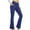 Blue, variant on XFLWAM Yoga Pants for Women Casual V Crossover High Waist Butt Lifting Pants Wide Leg Flare Bootcut Leggings with Pockets Light Blue S