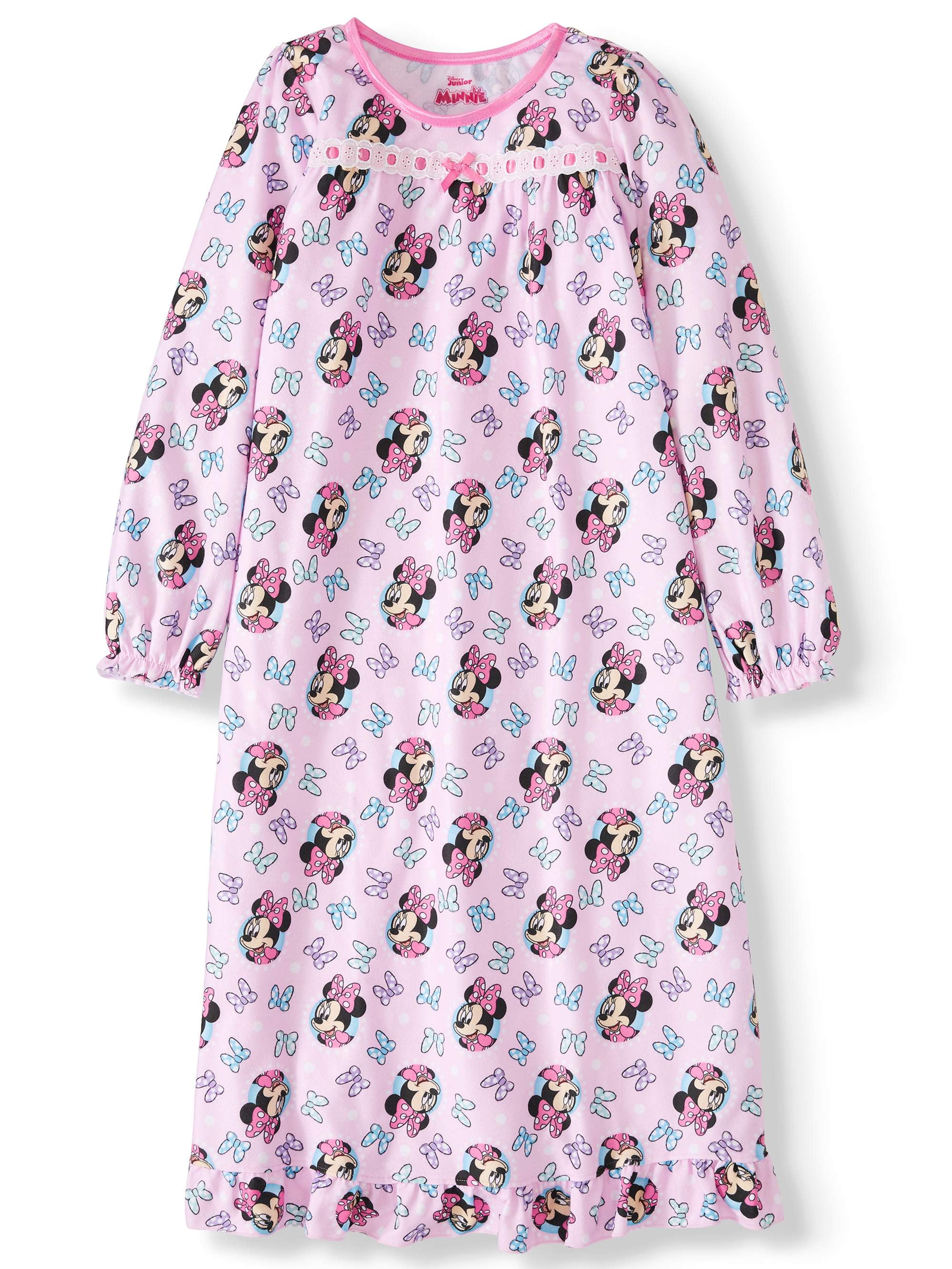 Minnie Mouse Girl's Pajama Nightgown (little Girls & Big Girls ...