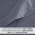 thumbnail image 3 of Southshore Fine Living, Inc. 100% Cotton Queen Pillow Cases for Queen, Full, Twin Beds, Steel Blue, 3 of 6