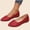 Red, variant on hlysgo Women's Flats Shoes Ballet Flats Dress Shoes Comfortable PU Leather Slip on Shoes for Women Red 6