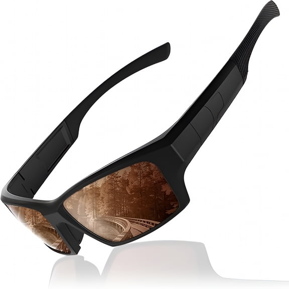HBMYN Polarized Sports Sunglasses for Men Women-Wrap Around Sun Glasses with Uv400 Protection for Fishing,Cycling,Running