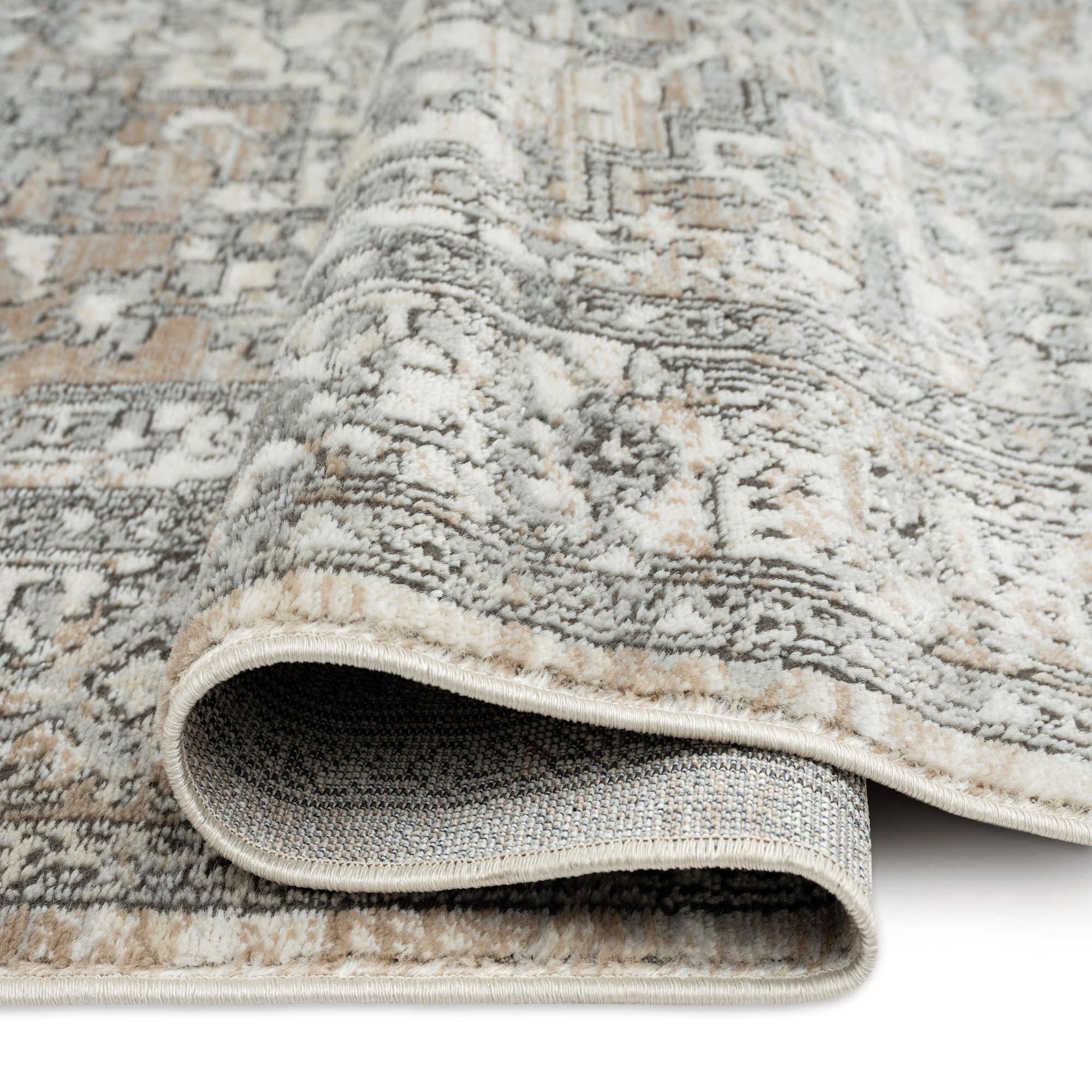 The Spruce Summer Quinn Area Rug Gray/Blue, 5'2"x6'11"
