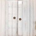 thumbnail image 4 of Farfi Vintage Flower Window Curtain Buckle Magnetic Tieback Holder Bedroom Home Decor (Silver Grey), 4 of 13