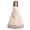 Beige, variant on CHEEREAM Kids Polka Dot Bow Dresses Elegant Sleeveless Breathable Tulle Layered Full Illusion Neck Dress Party Birthday Long Gown Princess Dress For Girls