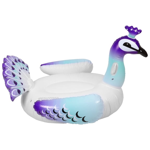 COSMOBETTY 1pc Pvc Peacock Inflatable Pool Float Lounge Chair For Adults For Summer Beach Parties And Pool Relaxation