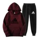 thumbnail image 3 of Sudadera con capucha y pantalones de chándal para hombre y mujer, ropa deportiva de marca de alta calidad, informal, con estampado relajado, para campamento y pesca, a la moda, novedad de otoño e invi, 3 of 5