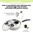 thumbnail image 2 of Eggssentials 2 Cup Egg Poacher, Stainless Steel, Non-stick PFOA Free with Spatula, Poached Egg Maker, Egg Poachers Cookware, 2 of 7