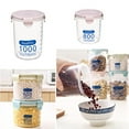 thumbnail image 2 of Balieda Airtight Food Storage Containers with Lids, 20/27/33 Oz Plastic Kitchen and Pantry Organization Canisters for Cereal, Dry Food, Flour and Sugar, 2 of 5