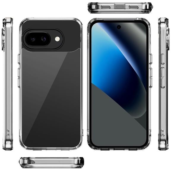 XPM for Google Pixel 10a Phone Case, Shockproof Slim Crystal Clear Transparent Hybrid Cover with Enhanced Drop Protection Cover for Pixel 10a (Transparent)