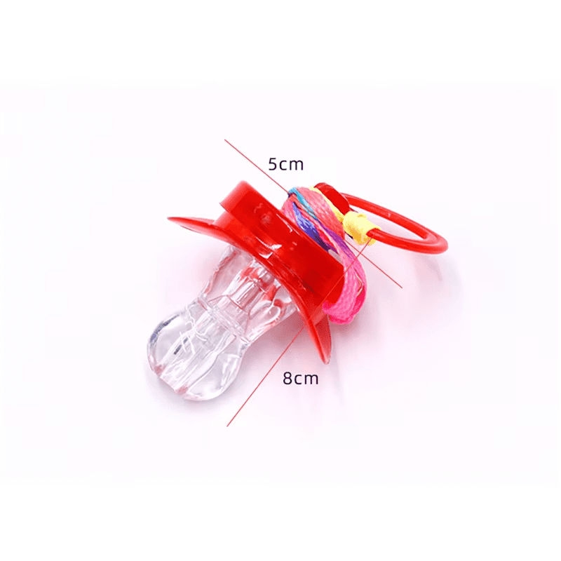 50pcs LED Pacificers LED Light Up Pacifiers Necklace Flashing Pacifiers Whistles LED Rave Pacifiers Glowing Pacificer Glow in The Dark Party Favors for Halloween,Christmas,Birthday
