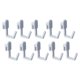 thumbnail image 3 of 20 piezas de ganchos para tablero perforado, ganchos utilitarios para organizar herramientas, ganchos de exhibición duraderos para sótano, senderismo, Gris Fernando Gancho para tablero perforado, 3 of 8