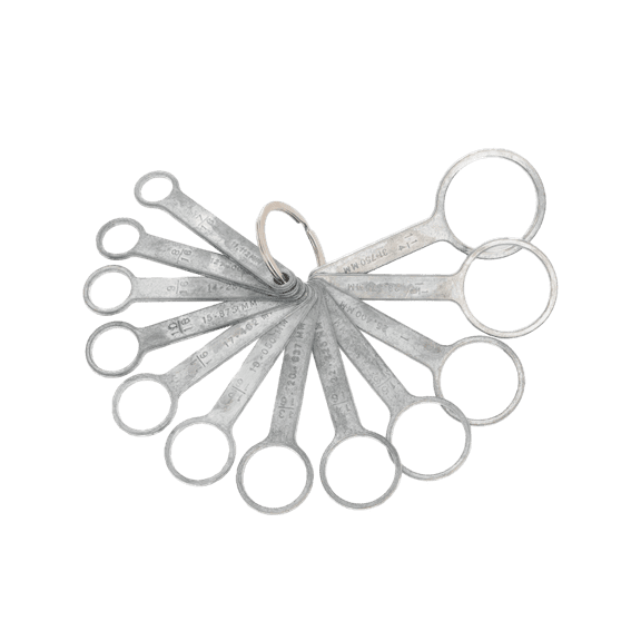 Aluminum Grape Sizing Rings 12-piece set
