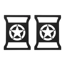 Unique Bargains Headlight Trim Bezel Headlamp Bezel Headlight Cover Decor for Jeep Wrangler JL 2018-2022 Black Aluminum alloy 1 Pair Front Left,Front Right Car