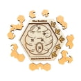 thumbnail image 3 of Hexagon Puzzle for Kids Adultos de madera Rompecabezas de madera Herramienta de inclinación única Regalo de cumpleaños Child Interactive Toy, 3 of 8