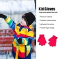 thumbnail image 3 of Minnieouse 1 par de guantes para niños, calentador de manos para exteriores de estilo sencillo, cubiertas para calentar manos para niños y guantes y mitones Rosa roja, 3 of 6