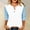 Sky Blue, variant on ABSUYY Womens Blue Raglan Baseball Tee 3/4 Sleeve Henley Shirt Casual Color Block Top,Size S