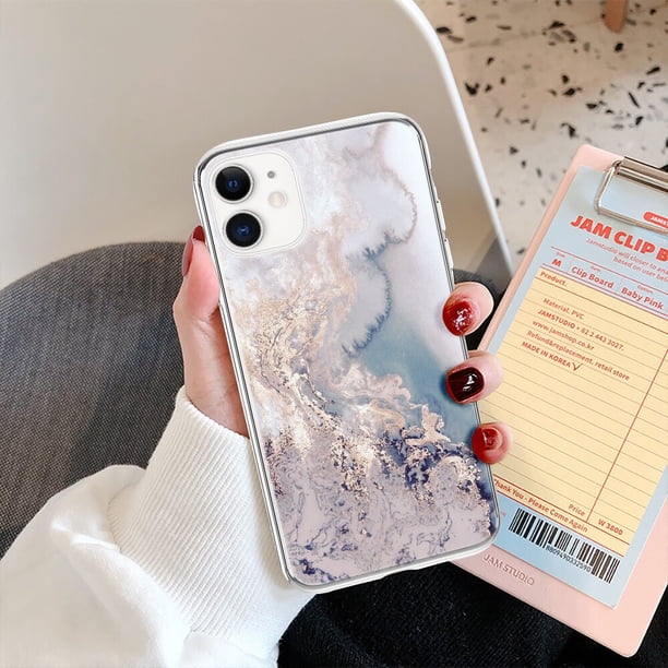 Funda de teléfono con diseño de mármol a la moda para iPhone 13 12 11 14 Pro Max 7 8 6 6S Plus X XR XS Max 12 Mini 5 5S SE, bonita funda de TPU suave Tan Jianjun unisex