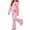 Pink B, variant on Enjoytime Girl Outfits 2 Piece Print Crew Neck Long Sleeve Sweatshirt Flared Pants Tracksuit Sets Casual Kids Clothes for Fall Winter